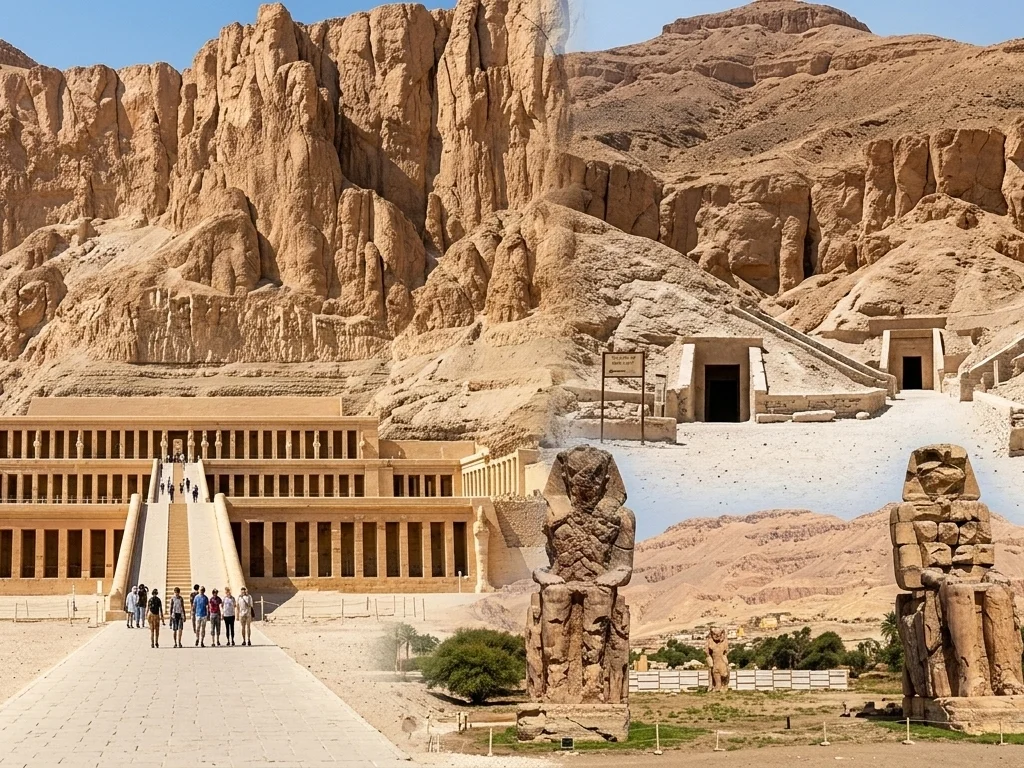 The most prominent landmarks on the West Bank of Luxor: Valley of the Kings, Hatshepsut (half day)