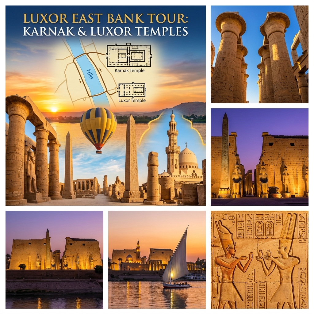 Luxor East Bank Tour: Karnak and Luxor Temples